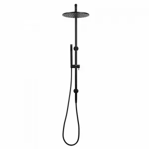 Buildmat Mira Matte Black Shower Rail Set by Buildmat, a Shower Heads & Mixers for sale on Style Sourcebook
