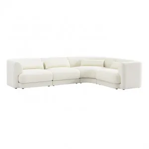 Santa Monica Modular Corner Sofa Boucle Ivory - 4 Seater by null, a Sofas for sale on Style Sourcebook