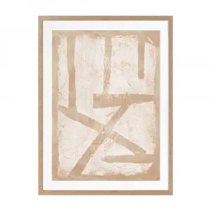 The Strength of Natural Beauty Beige II Framed Art Print by Urban Road, a Prints for sale on Style Sourcebook