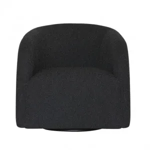 Decker Boucle Black Swivel Chair by null, a Chairs for sale on Style Sourcebook