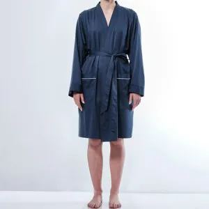 Women's Canningvale Alessia Robe - Navy Blue, 4-10, Bamboo Cotton by Canningvale, a Bathrobes for sale on Style Sourcebook