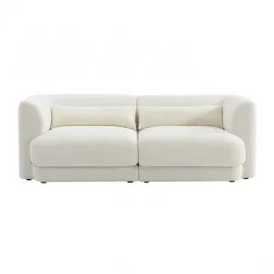 Santa Monica Modular Sofa Boucle Ivory - 2 Seater by null, a Sofas for sale on Style Sourcebook