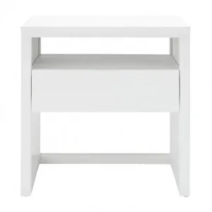 Balmain Side Table White - 1 Drawer by null, a Side Table for sale on Style Sourcebook