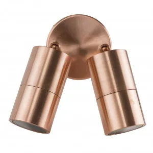Copper Havit Tivah Exterior IP65 Double Adjustable LED Light 240V GU10 2 x 5W Tri Colour by Havit, a Spotlights for sale on Style Sourcebook