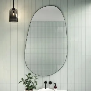 Pebble Shape III Bathroom Wall Mirror 150cm x 90cm by Luxe Mirrors, a Vanity Mirrors for sale on Style Sourcebook