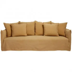 Como Linen Sofa Wheat - 3.5 Seater by null, a Sofas for sale on Style Sourcebook