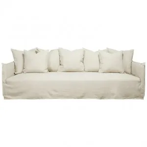 Como Linen Sofa Oatmeal - 3.5 Seater by null, a Sofas for sale on Style Sourcebook