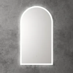 Touchless LED Arch Frameless Mirror 90cm x 50cm by Luxe Mirrors, a Illuminated Mirrors for sale on Style Sourcebook