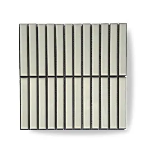 Convex Fingers Antique White 20x145 (300x296) by Groove Tiles, a Mosaic Tiles for sale on Style Sourcebook