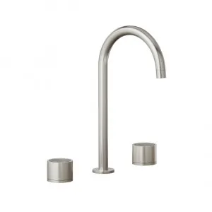 Pixi Tile Insert Assembly Bench Mounted Set - Brushed Nickel by ABI Interiors Pty Ltd, a Bathroom Taps & Mixers for sale on Style Sourcebook