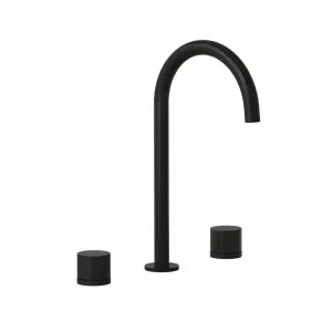 Milani Assembly Bench Mounted Set - Matte Black by ABI Interiors Pty Ltd, a Bathroom Taps & Mixers for sale on Style Sourcebook