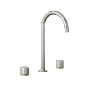 Milani Assembly Bench Mounted Set - Brushed Nickel by ABI Interiors Pty Ltd, a Bathroom Taps & Mixers for sale on Style Sourcebook