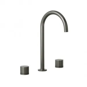 Milani Assembly Bench Mounted Set - Brushed Gunmetal by ABI Interiors Pty Ltd, a Bathroom Taps & Mixers for sale on Style Sourcebook