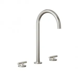 Barre Assembly Bench Mounted Set - Brushed Nickel by ABI Interiors Pty Ltd, a Bathroom Taps & Mixers for sale on Style Sourcebook