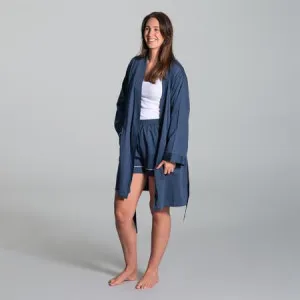 Women's Canningvale Alessia Robe - Fresco Blue, 12-18, Bamboo Cotton by Canningvale, a Bathrobes for sale on Style Sourcebook