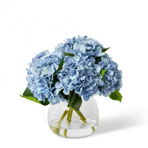 Hydrangea White - Alma Vase - 35 x 35 x 37cm by null, a Plants for sale on Style Sourcebook