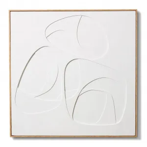 Ottawa Hand Painted Wall Art - 120 x 5 x 120cm by null, a Painted Canvases for sale on Style Sourcebook