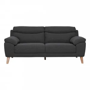 Bronco 3 Seater Sofa in Talent Charcoal by OZ Design, a Sofas for sale on Style Sourcebook