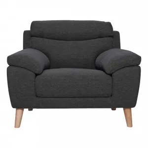 Bronco Armchair in Talent Charcoal by OzDesignFurniture, a Sofas for sale on Style Sourcebook