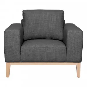 Moana Armchair in Kind Charcoal by OZ Design, a Chairs for sale on Style Sourcebook