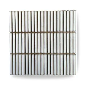 Mini Fingers Antique White Gloss 12x92x7mm (284x295mm Sht) by Groove Tiles and Stone, a Ceramic Tiles for sale on Style Sourcebook