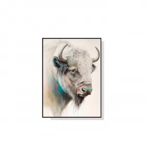 The Great White Buffalo Wall Art Canvas 4 sizes available 70cm x 50cm by Luxe Mirrors, a Artwork & Wall Decor for sale on Style Sourcebook