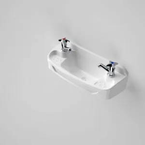 Valette Wall Basin With Braket 2Th | Made From Plastic In White By Caroma by Caroma, a Basins for sale on Style Sourcebook