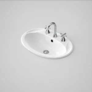 Centro Vanity Basin 3 Tap Holes | Made From Vitreous China In White By Caroma by Caroma, a Basins for sale on Style Sourcebook