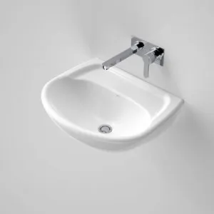 Caravelle Wall Basin 550mm With Bracket 3 Tap Holes | Made From Vitreous China In White By Caroma by Caroma, a Basins for sale on Style Sourcebook