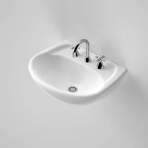 Caravelle Wall Basin - 3 Tap Hole | Made From Vitreous China In White By Caroma by Caroma, a Basins for sale on Style Sourcebook