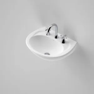 Concorde Wall Basin With Bracket 3 Tap Holes | Made From Vitreous China In White By Caroma by Caroma, a Basins for sale on Style Sourcebook
