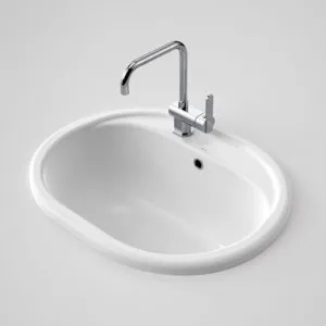 Metro 35 Utility Basin Right Hand With Overflow 35L 1 Tap Hole | Made From Vitreous China In White By Caroma by Caroma, a Basins for sale on Style Sourcebook