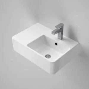 Cube Extension Wall Basin With Overflow Left Hand 1 Tap Hole | Made From Vitreous China In White By Caroma by Caroma, a Basins for sale on Style Sourcebook