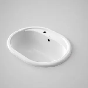 Metro 35 Utility Basin Left Hand With Overflow 35L 1 Tap Hole | Made From Vitreous China In White By Caroma by Caroma, a Basins for sale on Style Sourcebook