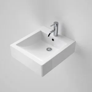 Liano Wall Basin With Bracket 420mm X 135mm X 470mm 1 Tap Hole | Made From Vitreous China In White By Caroma by Caroma, a Basins for sale on Style Sourcebook