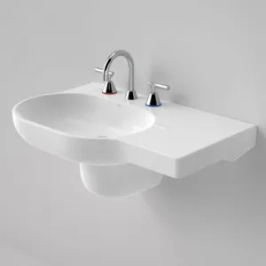 Opal 720 Right Hand Wall Basin 3 Tap Hole | Made From Vitreous China In White By Caroma by Caroma, a Basins for sale on Style Sourcebook