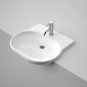 Opal Sole Semi Recessed Basin 1 Tap Hole | Made From Vitreous China In White By Caroma by Caroma, a Basins for sale on Style Sourcebook