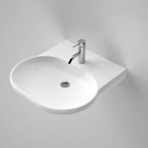 Opal Sole 550 Wall Basin 1 Tap Hole | Made From Vitreous China In White By Caroma by Caroma, a Basins for sale on Style Sourcebook