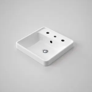 Carboni II Inset Basin With Overflow 3 Tap Holes | Made From Vitreous China In White By Caroma by Caroma, a Basins for sale on Style Sourcebook