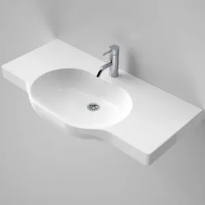Opal 900 Twin Wall Basin With Plug & Waste 1 Tap Hole | Made From Vitreous China In White By Caroma by Caroma, a Basins for sale on Style Sourcebook
