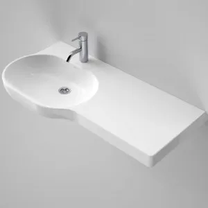Opal 920 Right Hand Wall Basin With Plug & Waste 1 Tap Hole | Made From Vitreous China In White By Caroma by Caroma, a Basins for sale on Style Sourcebook