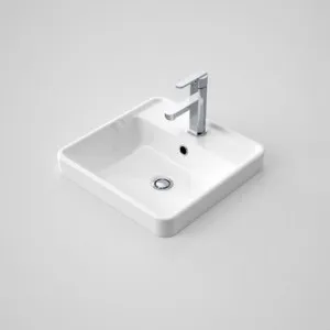 Carboni II Inset Basin With Overflow 1 Tap Hole | Made From Vitreous China In White By Caroma by Caroma, a Basins for sale on Style Sourcebook