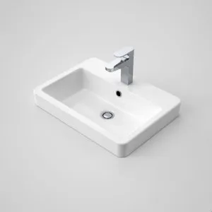Basa Inset Basin With Overflow 1 Tap Hole | Made From Vitreous China In White By Caroma by Caroma, a Basins for sale on Style Sourcebook