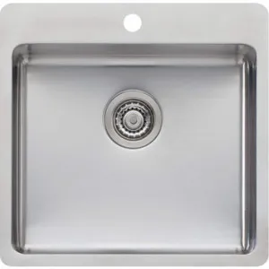 Sonetto Single Large Bowl Topmount Sink 1 Tap Hole | Made From Stainless Steel By Oliveri by Oliveri, a Kitchen Sinks for sale on Style Sourcebook