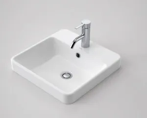 Carboni Seamless Inset Vanity Basin 1 Tap Hole | Made From Vitreous China In White By Caroma by Caroma, a Basins for sale on Style Sourcebook