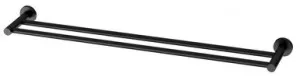 Radii Towel Rail Double 800mm Round Plate Matte In Black By Phoenix by PHOENIX, a Towel Rails for sale on Style Sourcebook