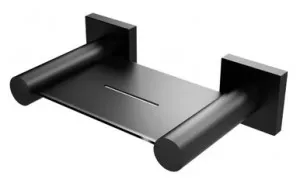 Radii Soap Dish With Square Plate Matte In Black By Phoenix by PHOENIX, a Soap Dishes & Dispensers for sale on Style Sourcebook