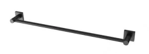 Radii Towel Rail Single 600mm With Square Plate Matte In Black By Phoenix by PHOENIX, a Towel Rails for sale on Style Sourcebook