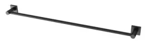 Radii Towel Rail Single 800mm With Square Plate Matte In Black By Phoenix by PHOENIX, a Towel Rails for sale on Style Sourcebook