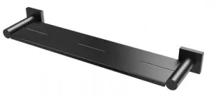 Radii Metal Shower Shelf With Square Plate Matte In Black By Phoenix by PHOENIX, a Shelves & Soap Baskets for sale on Style Sourcebook